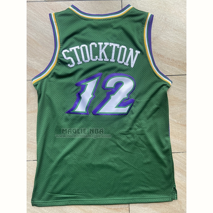 Maglia
 John Stockton NO 12 Utah Jazz Mitchell & Ness 1996-97 Verde
